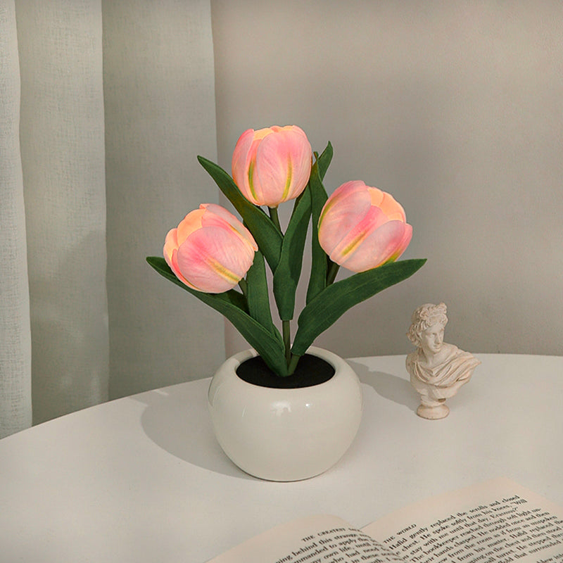 Lampe LED en forme de tulipe