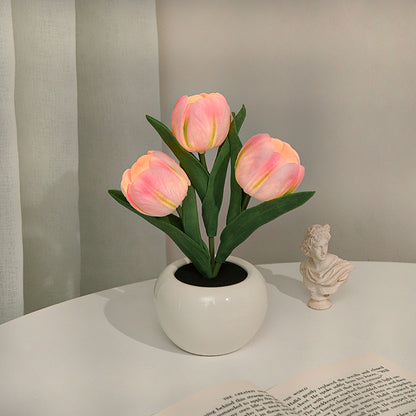 Lampe LED en forme de tulipe